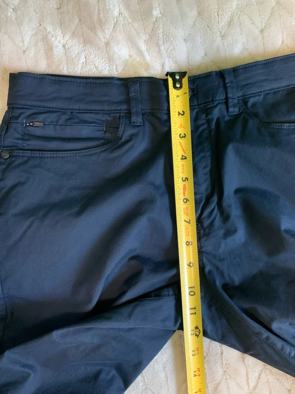 Men's English Laundry Navy Blue Flat Front Straight Leg Tech Pants Size 32X34